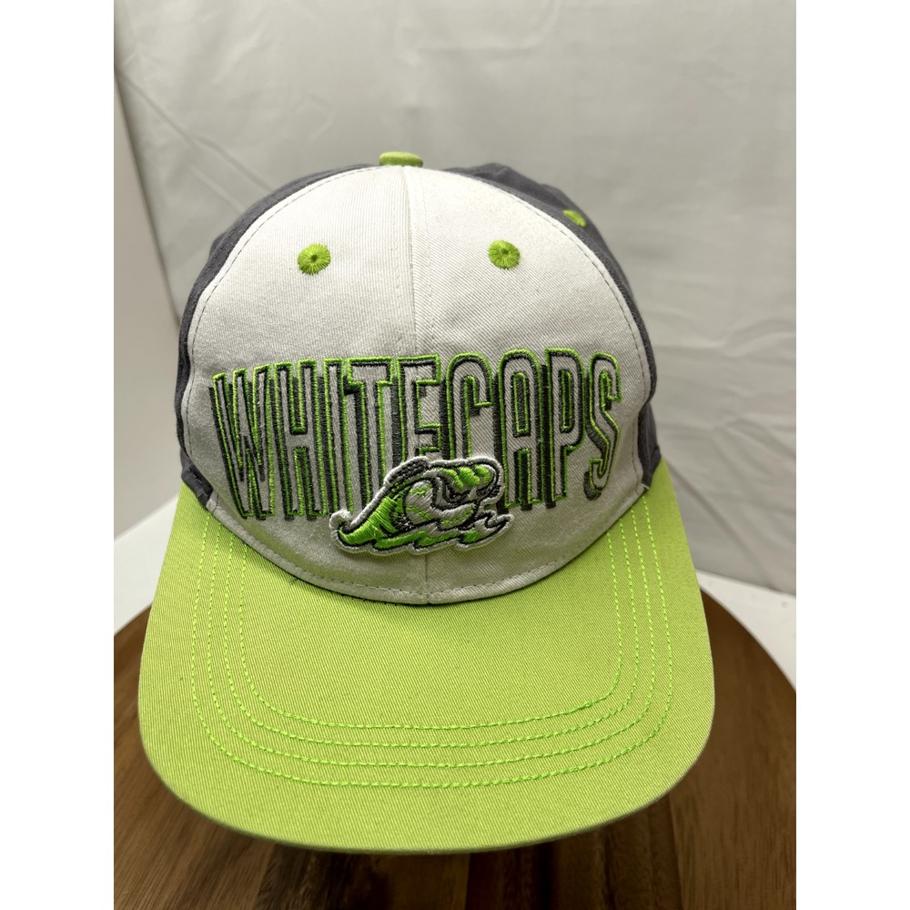 WEST MICHIGAN WHITECAPS Snapback Hat Cap Minor League Autographed Youth